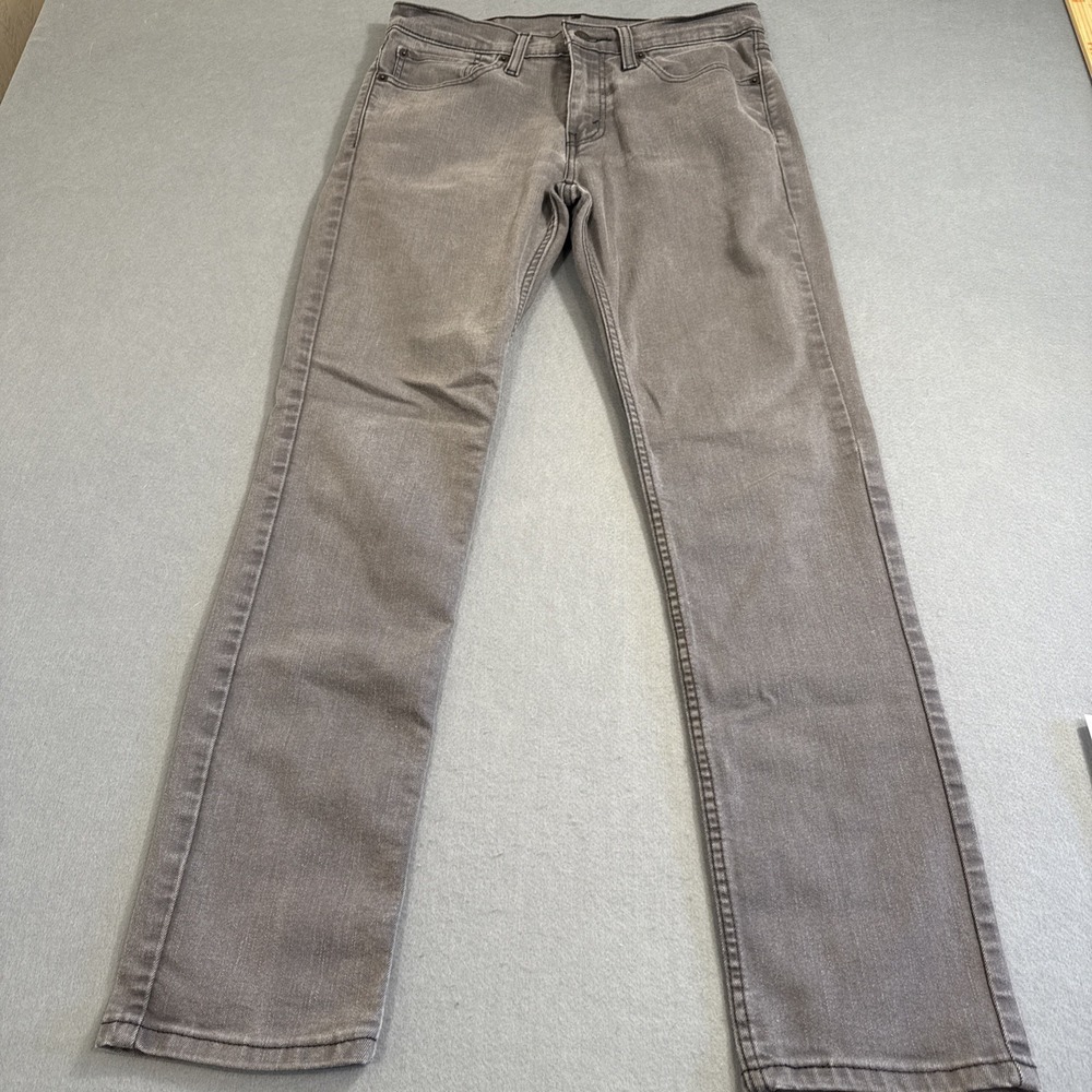 JEANS Levis 511 MENS 31/32 Gry Slim Straight Mid Rise Medium Wash Stretch Denim